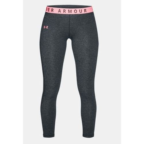 Under Armour Women's Leggings Size Medium Gray And Pink Cropped