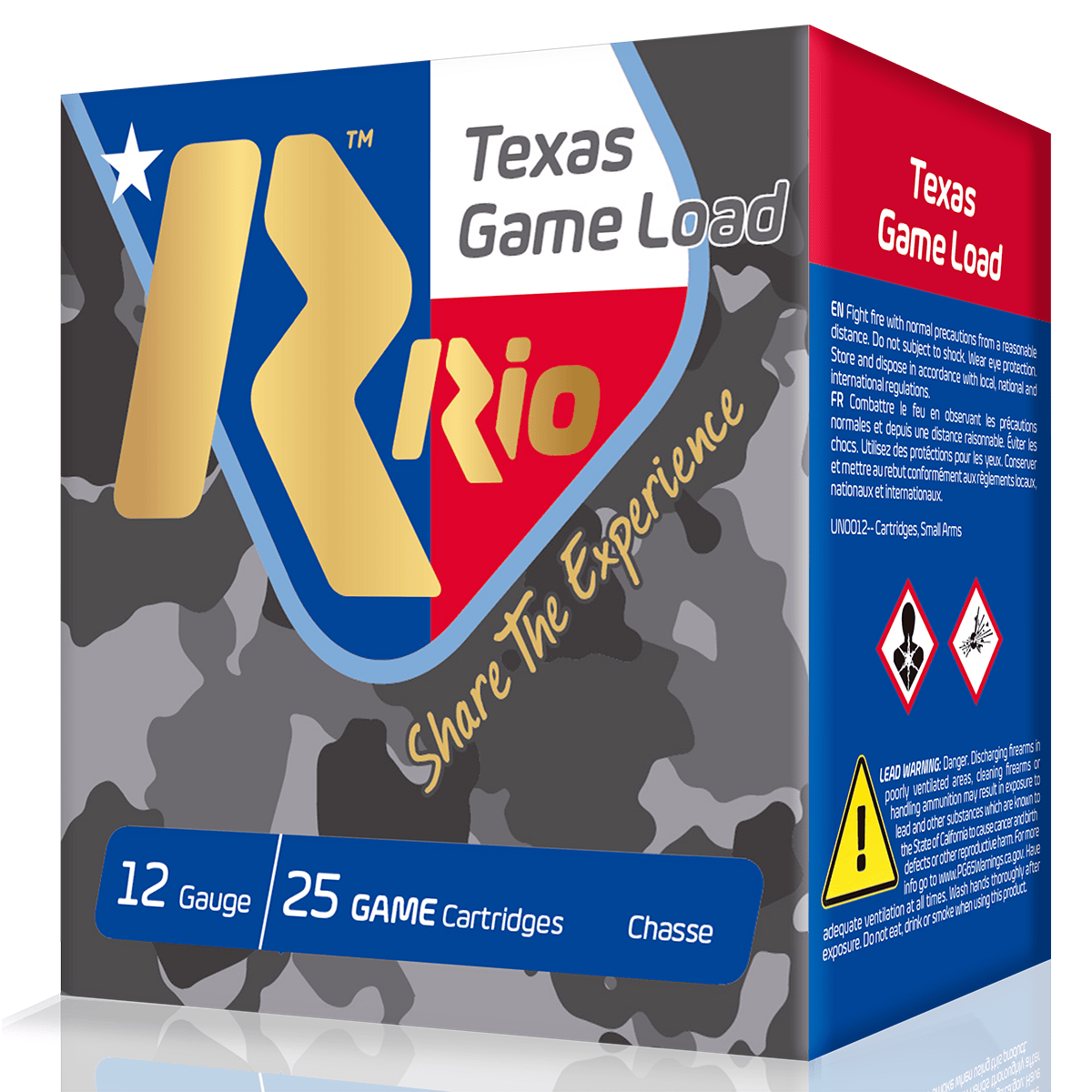 Rio Ammunition TGHV366TX Texas Game Load High Velocity 12 Gauge 2.75 1 1/4  oz 6 Shot 25 Per Box/ 12 Gauge 10 Case