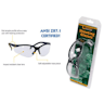 Caldwell Pro Range Shooting Clear Glasses Black Frame - 320040 , Package View