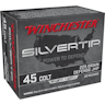 Winchester Ammo W45CST Silvertip 45 Colt 225 gr Jacket Hollow Point 20 Per Box Self Defense Ammo-020892231627