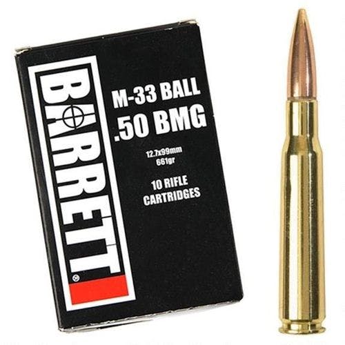 50 BMG M33 Ball Projectiles - 100 ct.